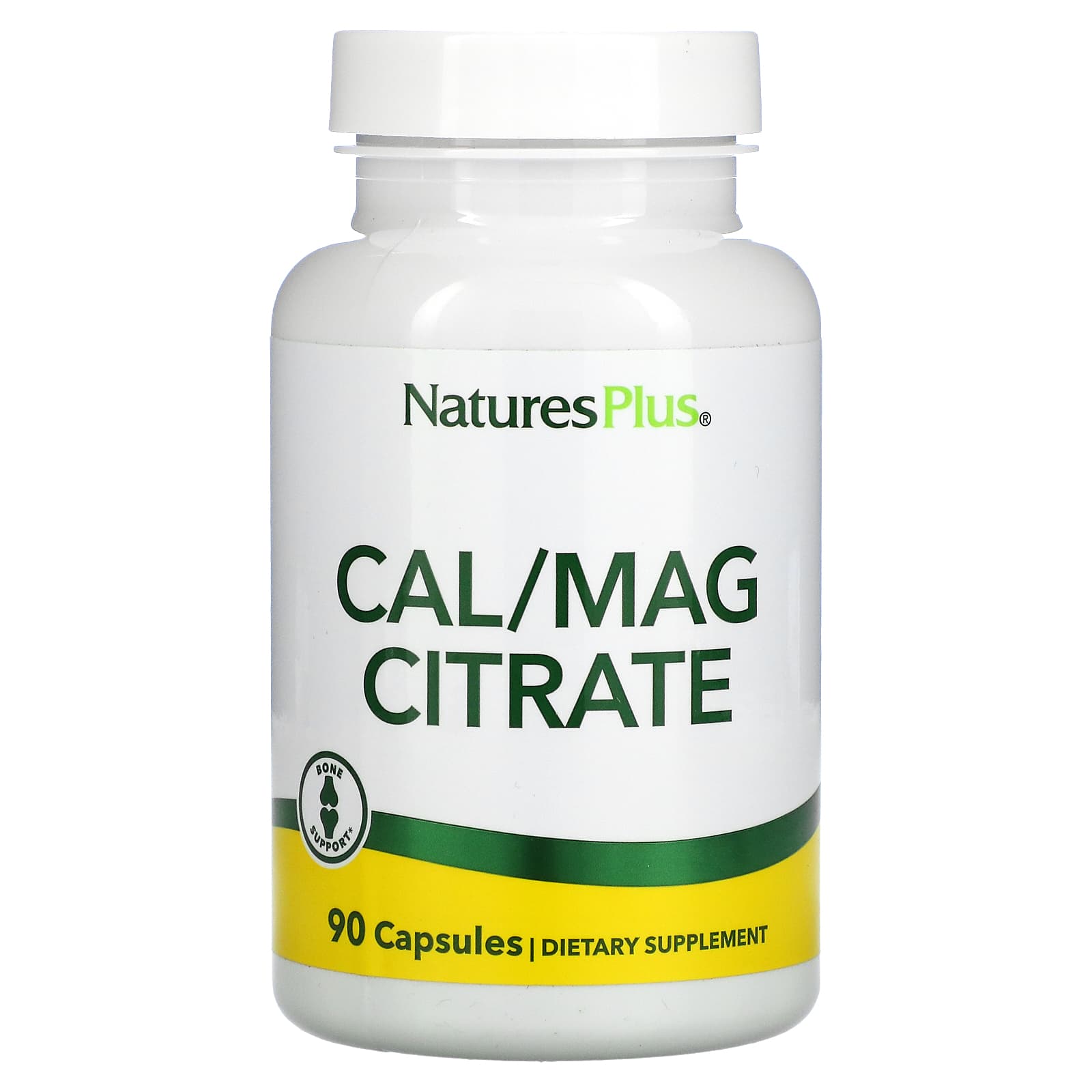 Nature's Plus, Cal/Mag Citrate, 90 Vegetarian Capsules UPC 097467033696 | Hilife Vitamins